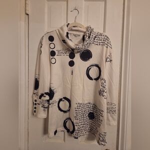 Multiples Monochrome Graphic Top